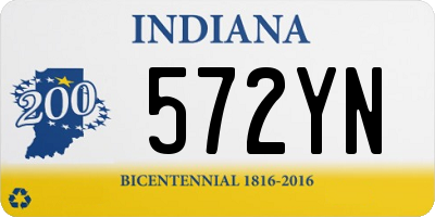 IN license plate 572YN