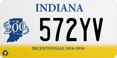 IN license plate 572YV