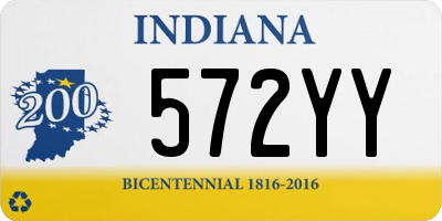 IN license plate 572YY