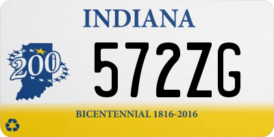 IN license plate 572ZG