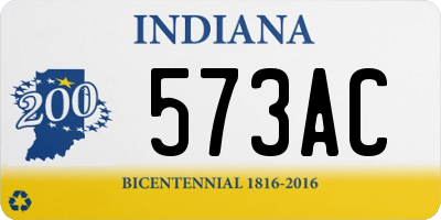 IN license plate 573AC