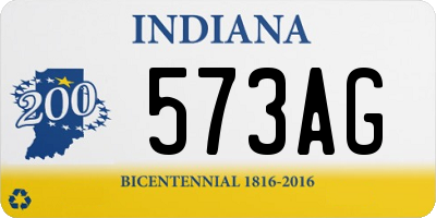 IN license plate 573AG