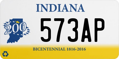 IN license plate 573AP