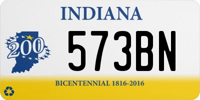 IN license plate 573BN