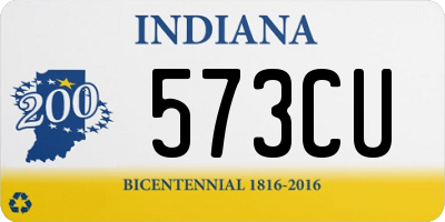 IN license plate 573CU