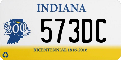 IN license plate 573DC