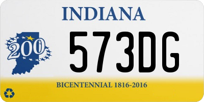 IN license plate 573DG