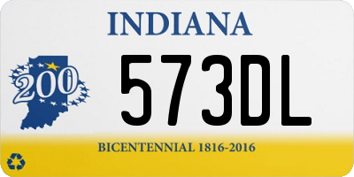 IN license plate 573DL