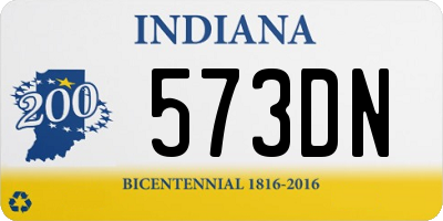 IN license plate 573DN