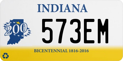 IN license plate 573EM