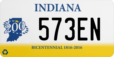 IN license plate 573EN