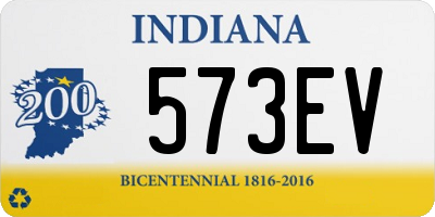 IN license plate 573EV