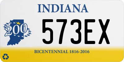 IN license plate 573EX