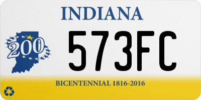 IN license plate 573FC