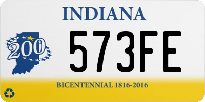 IN license plate 573FE