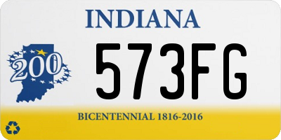 IN license plate 573FG