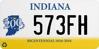 IN license plate 573FH