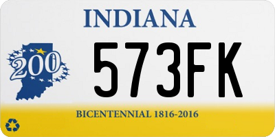 IN license plate 573FK