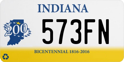 IN license plate 573FN