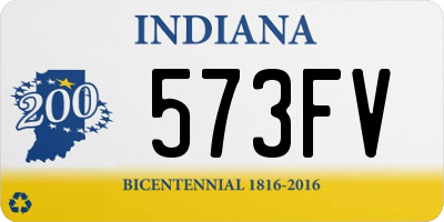 IN license plate 573FV