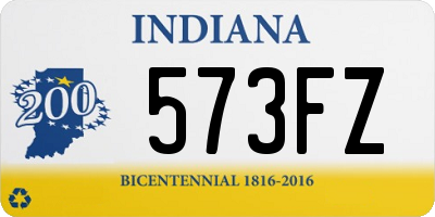 IN license plate 573FZ