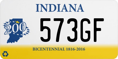 IN license plate 573GF