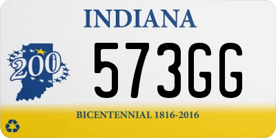 IN license plate 573GG