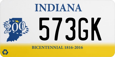 IN license plate 573GK