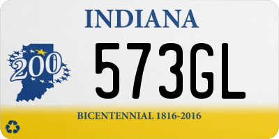 IN license plate 573GL