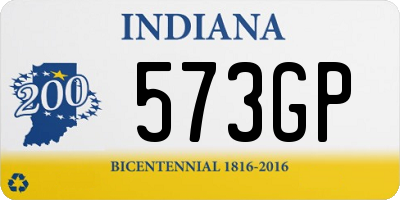 IN license plate 573GP