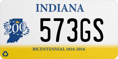 IN license plate 573GS