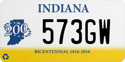 IN license plate 573GW