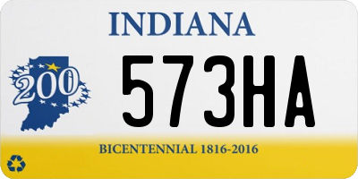 IN license plate 573HA