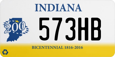 IN license plate 573HB