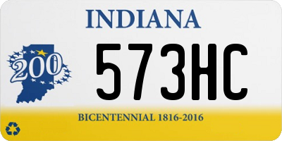 IN license plate 573HC