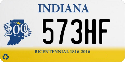 IN license plate 573HF