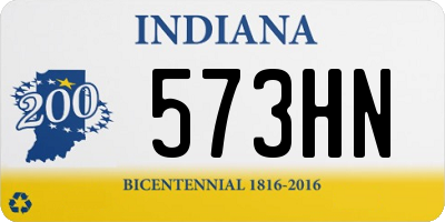 IN license plate 573HN