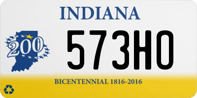 IN license plate 573HO