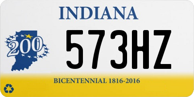 IN license plate 573HZ