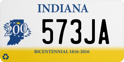 IN license plate 573JA