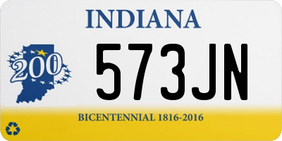 IN license plate 573JN