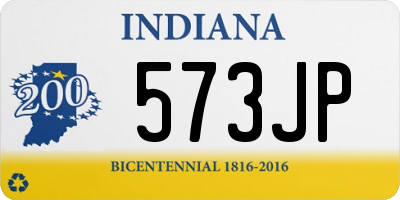 IN license plate 573JP