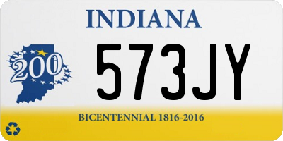 IN license plate 573JY