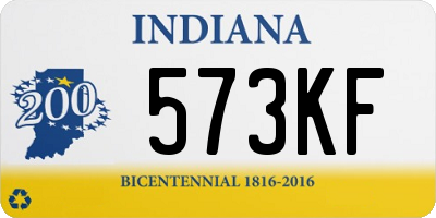 IN license plate 573KF