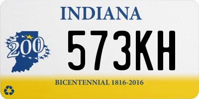 IN license plate 573KH