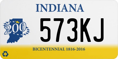 IN license plate 573KJ