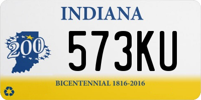 IN license plate 573KU