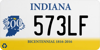 IN license plate 573LF