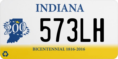 IN license plate 573LH