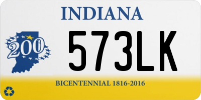 IN license plate 573LK